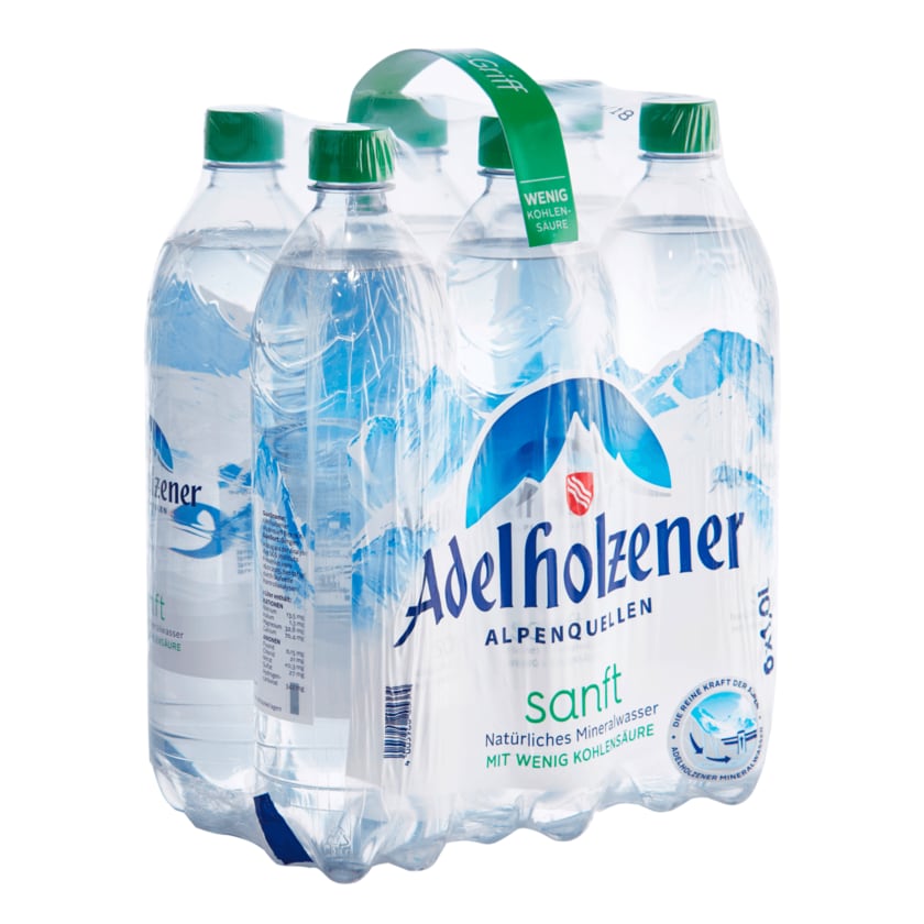 Adelholzener Mineralwasser Sanft 6x1l